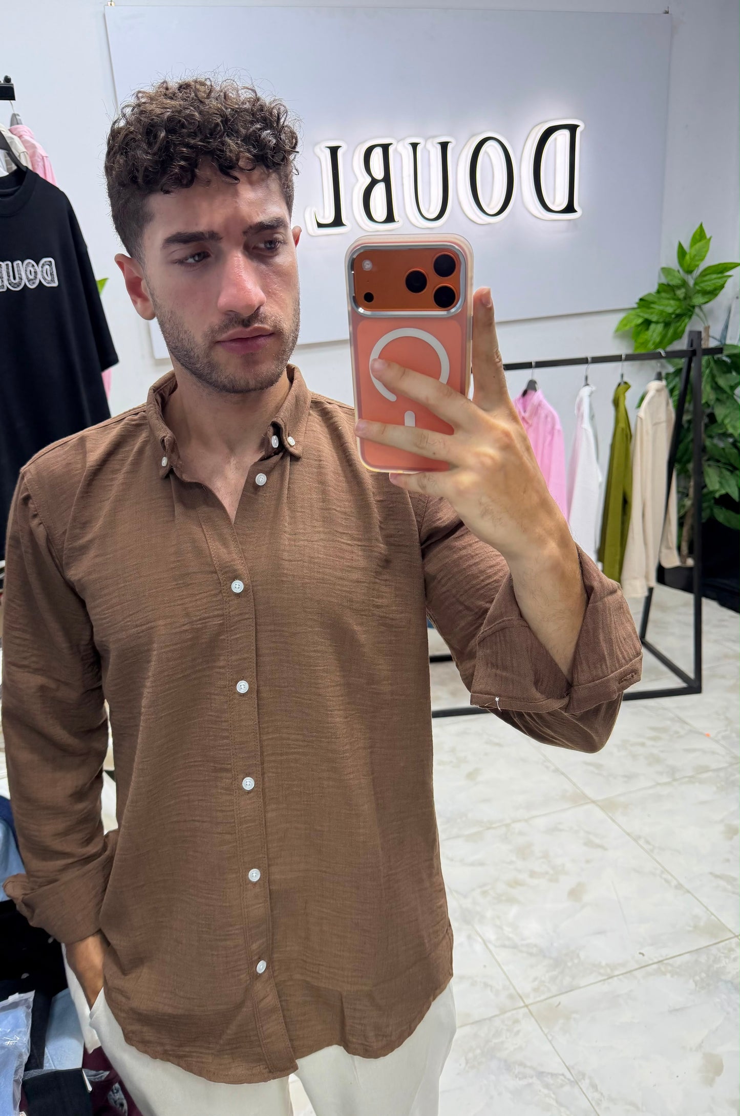 قميص كتان أسباني